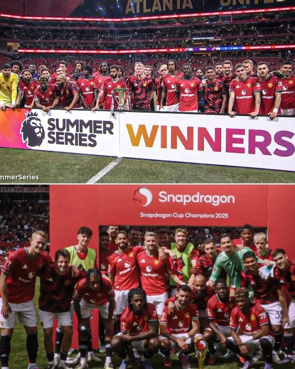 Before the season, the game started... Manchester United won three championships in the Premier League summer season and Snapdragon Cup in the offseason