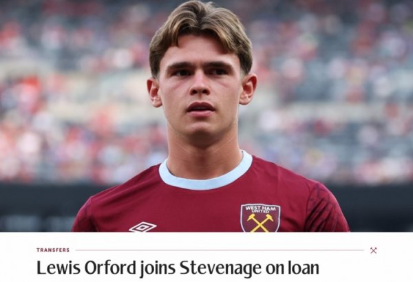 Official: West Ham s 19-year-old midfielder O Fourd is loaned to Stevenic in the League One. The loan period lasts for one season